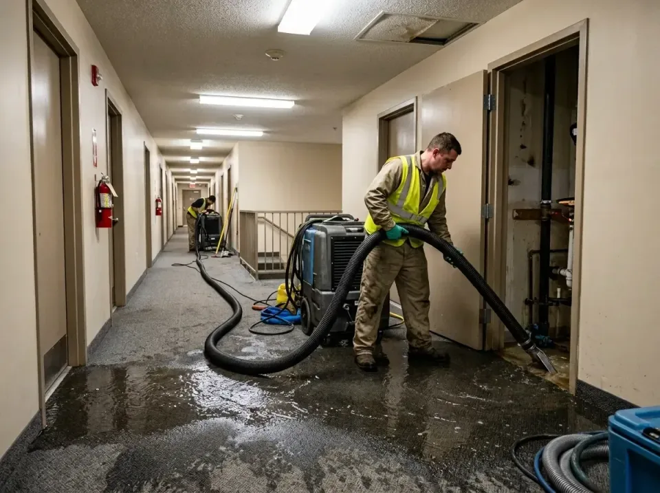 multi-unit-apartment-hallway-f-005 — frequently asked questions, Emergency Burst Pipe Water Extraction & Removal in Millcree…